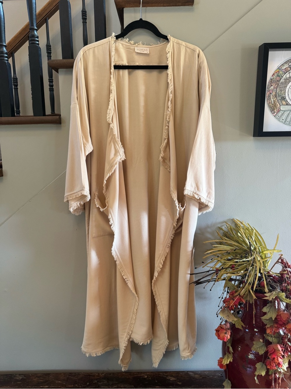 Nomad The Label Fringe Open-Front Kimono